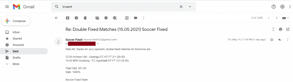 Safest Fixed Matches