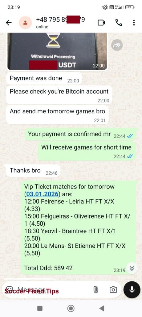 Double Fixed Matches, Double Correct Score Fixed Matches, Legit fixed matches