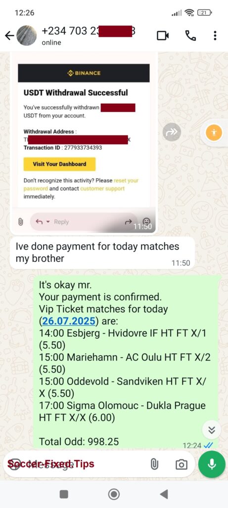 Correct Score Fixed Matche, Verified Fixed Tips, Secure Fixed Matches Sources