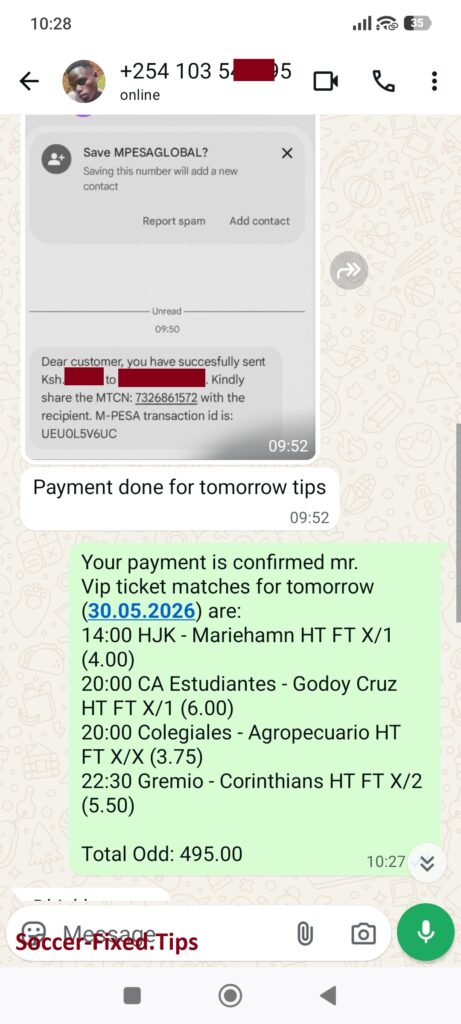 soccer fixed matches tomorrow