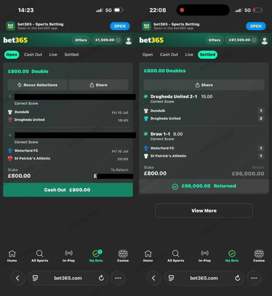 soccer fixed matches