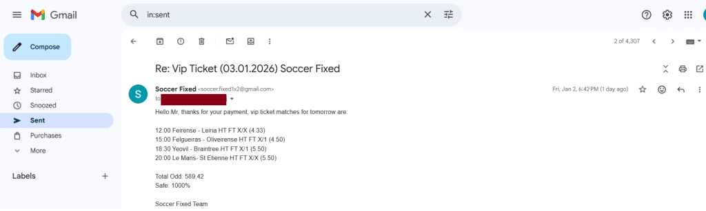 buy fixed matches today