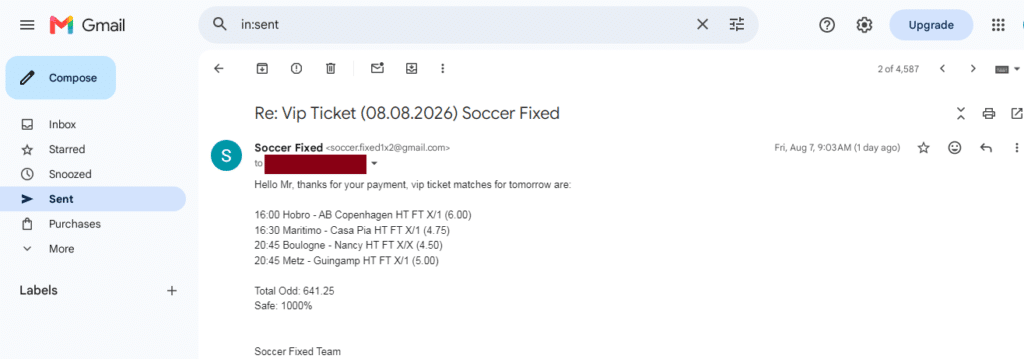 fixed matches winning bet slip proof
