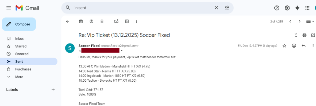 Paid Match Tips, Combo Fixed Matches, Soccer Fixed Matches