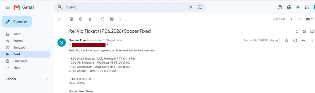vip 4 fixed matches today
