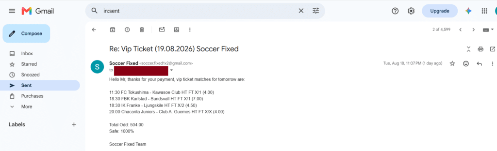 fixed matches vip tips service