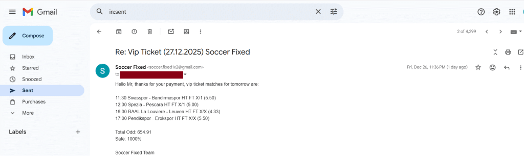 Sure Football Matches 1×2, Fixed Matches Today 1×2, Betting 100% safe fixed matches